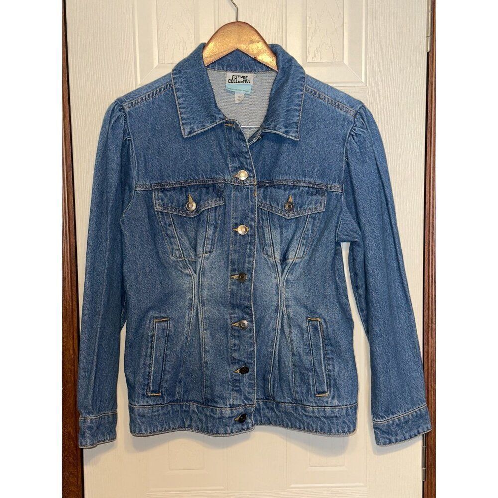 Future Collective Gabriella Karefa-Johnson Denim Jean Jacket Size Small - Picture 5 of 14
